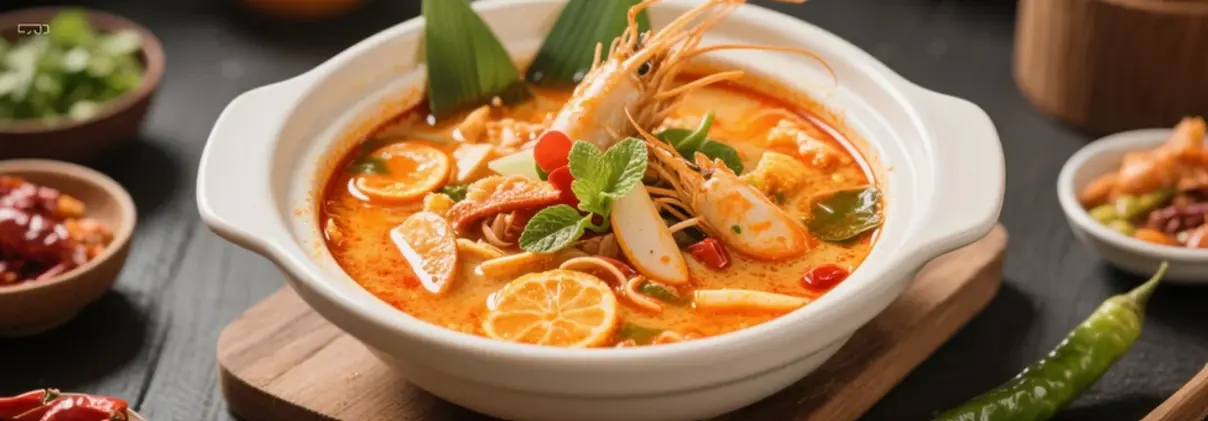 ต้มยำกุ้ง: อาหารไทยคลาสสิกที่มีรสชาติเผ็ดเปรี้ยวและหอม