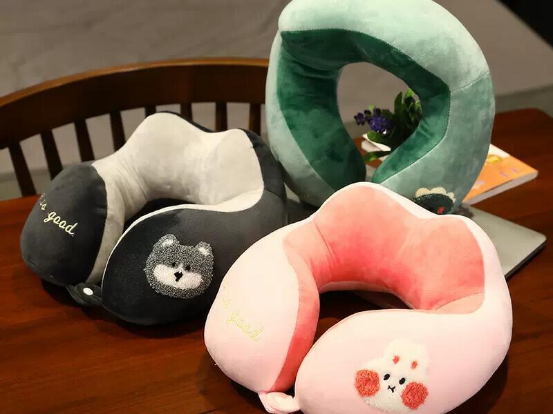 u型枕护颈午睡颈椎pp棉枕脖枕u形枕头睡觉