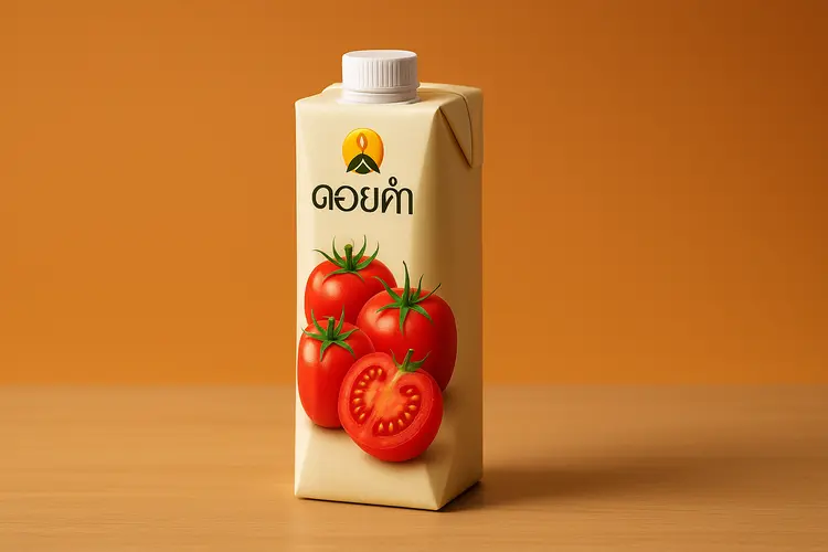 น้ำมะเขือเทศดอยคำ ราคาล่าสุด 2024 ประโยชน์เยอะ หาซื้อได้ที่ไหน?