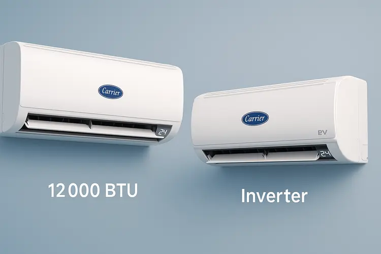 แอร์ Carrier 12000 BTU ราคาเท่าไหร่? เปรียบเทียบรุ่นธรรมดาและ Inverter